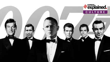 Daniel Craig (centre) is the latest actor to have played the role of James Bond in film.