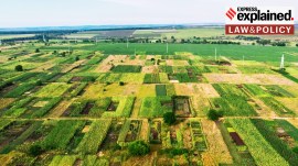 View of fields from the drone, Donduseni, Moldova Land acquisition and right to property explained: South Africa, India, US comparison