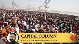 maha kumbh (3) The Opposition parties were united in targeting the Centre and the state government over the two stampedes — at Prayagraj and New Delhi railway stations — that claimed several lives, Maha Kumbh, mahakumbh, opposition, gandhi