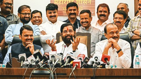 Devendra Fadnavis, Eknath Shinde, Mahayuti leaders, Ajit Pawar, Mumbai news, Maharashtra news, Indian express, current affairs