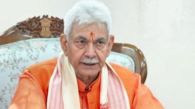 Manoj Sinha, Srinagar, Srinagar high-level meeting, Valley security establishment, Jammu and Kashmir, Indian express news, current affairs
