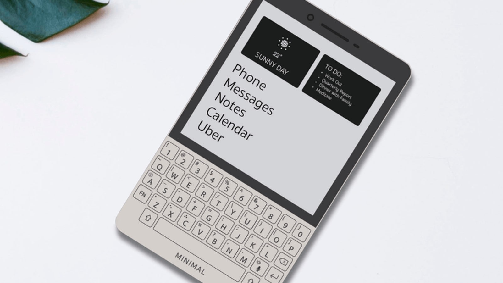 Meet Minimal phone, an Android powered E-Ink phone with QWERTY keyboard