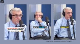 Mother’s surprise call to retiring son