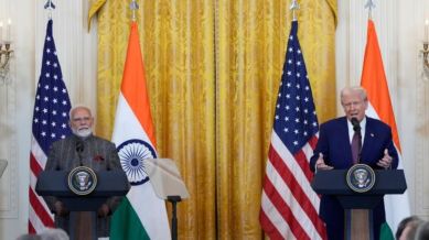 US trade deficit, modi trump meet, donald trump, Narendra Modi, India US trade, India US business ties, India US relations, Indian express news, current affairs