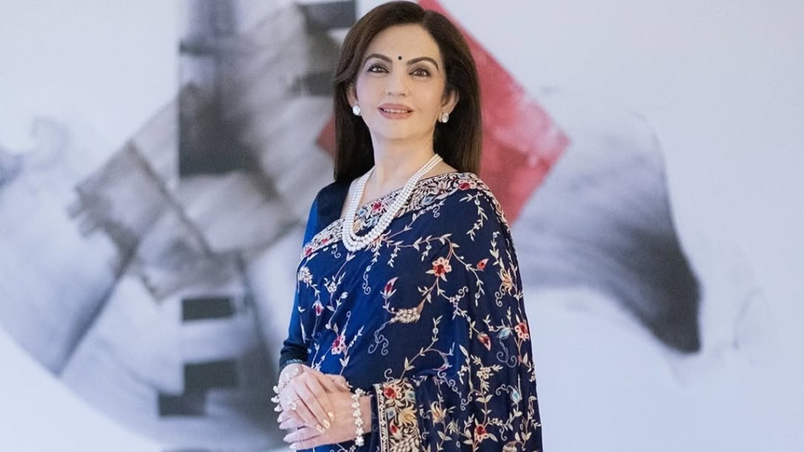 ‘Handcrafted over 18 months’: Nita Ambani wore authentic Parsi Gara sari to Harvard’s Annual India conference