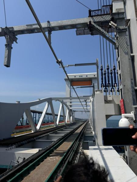 Once opened for use, the Pamban rail bridge will connect Rameshwaram island with the mainland, including various parts of the country.