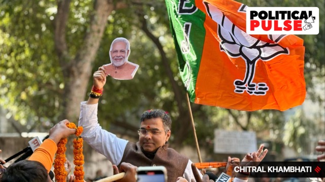 BJP candidate from New Delhi, Parvesh Verma (Express photo/Chitral Khambhati)