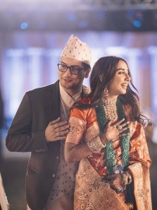 Prajakta Koli ties the knot with Vrishank Khanal in traditional Nepalese ceremony