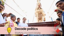 Rahul Gandhi Congress has called Gandhi’s two-day visit to Rae Bareli as “routine”, the statue-unveiling event has highlighted the LoP's continuing focus on the Independence struggle. (Express Photo)