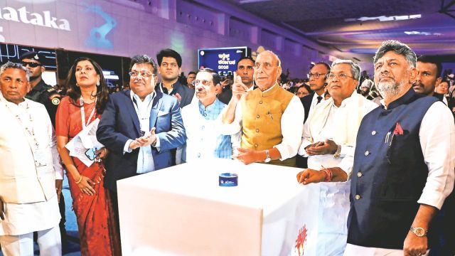 rajnath singh, rajnath singh connected  reddish  portion    for investors, reddish  portion    for investors, Invest Karnataka 2025, Indian explicit  news, existent   affairs