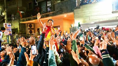 Delhi CM Rekha Gupta, Shalimar Bagh, Delhi CM home, V K Saxena, Vinai Kumar Saxena, Rekha Gupta, delhi news, India news, Indian express, current affairs