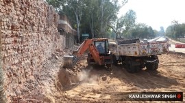 rock garden resident, protest, chandigarh news, indian express