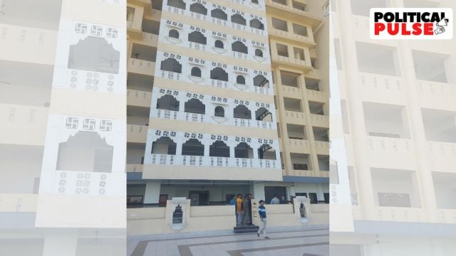 The three new towers of the RSS headquarters – named “Sadhana”, “Prerana”, and “Archana” – encompass 300 rooms and office spaces apart from several conference halls and auditoriums.