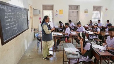 Teachers and students in a classroom