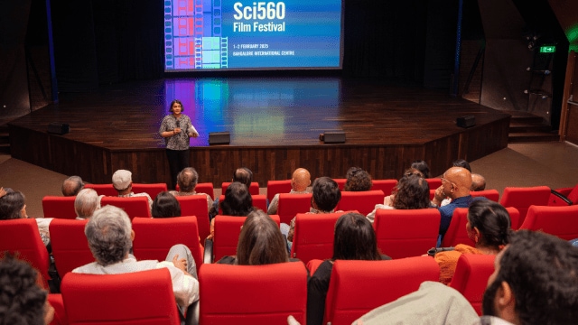 Titled ‘Sci 560’, the festival opened with documentary films specified  arsenic  Down The Drain that explores the sewage strategy   of the metropolis  and Our Metropolis that highlights the changes the metropolis  faces arsenic  it grows