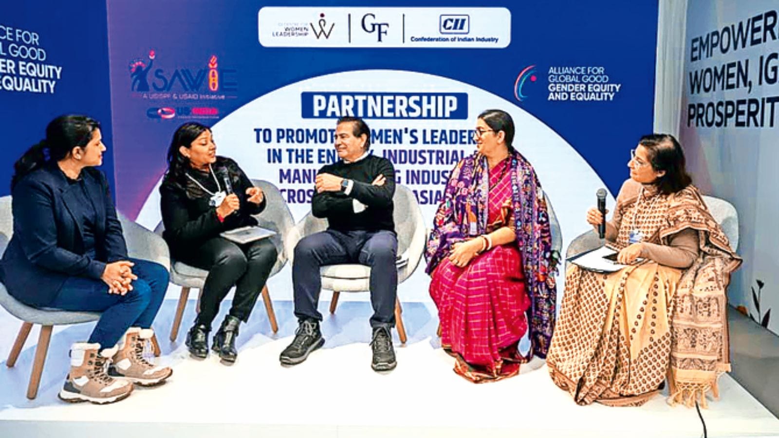 gender equity, World economic forum, Davos Summit, smriti irani, biofuels, big cats, Global Good Gender Equity, Indian express news, current affairs