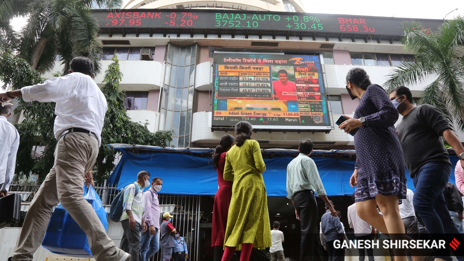 Sensex surges over 1.8%, Nifty closes at 23,739
