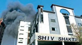 surat textile market, fire, rescue