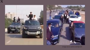 Surat students use high-end cars for stunts