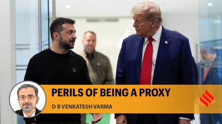 US President Donald Trump with Ukraine's President Volodymyr Zelenskyy