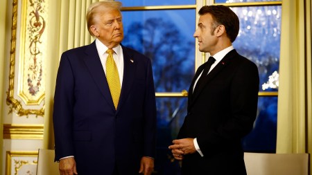trump france eu leaders meet
