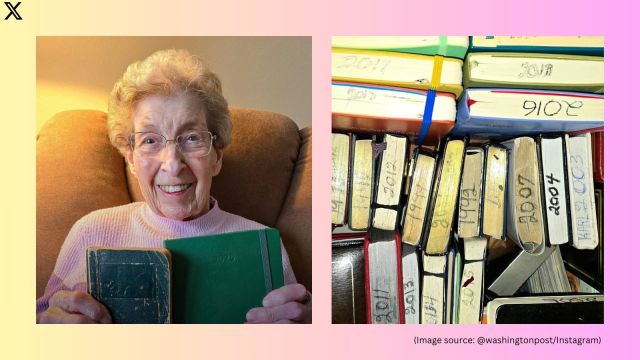 100-year-old Evie Riski who journaled every day for 90 years