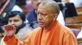 kumbh mahakumbh Lucknow: Uttar Pradesh Chief Minister Yogi Adityanath speaks during the Budget session of the state Legislative Assembly, in Lucknow, Wednesday, Feb. 19, 2025. (PTI Photo/Nand Kumar)(PTI02_19_2025_000142B)