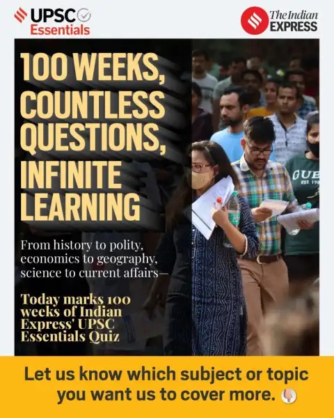 UPSC Essentials | Daily subject-wise quiz — Polity and Governance (Week 100)