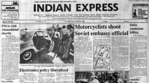 Soviet official killed, Forty Years Ago, Cheaper electronics, H M Ershad wins, Evacuating Indians, editorial, Indian express, opinion news, current affairs