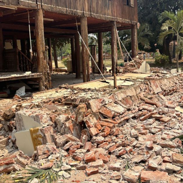 Dramatic photos and videos from the earthquake in Myanmar and Bangkok showed buildings collapsing and swaying during the high-magnitude quake.