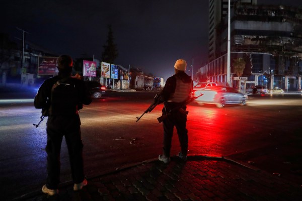 Syria Government Forces are deployed amid heightned security in damscus, Syria, Friday, March 7, 2025.