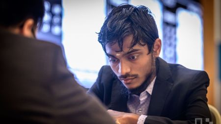 India's Aravindh Chithambaram in action during the Prague Masters 2025. (Photo: Prague Masters )