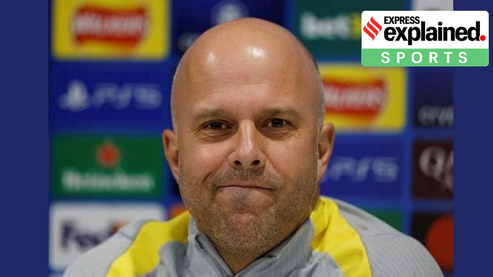 Liverpool manager Arne Slot during the press conference