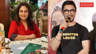 Ayesha Jhulka working with Aamir Khan