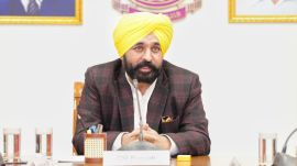 Punjab CM Bhagwant Mann warned of strict action against police officers involved in drug use or colluding with drug traffickers. (Credit: X/@BhagwantMann)