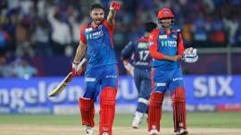 Ashutosh Sharma of Delhi Capitals was praised even by Faf du Plessis after leading the team to a win over the Lucknow Super Giants. (Sportzpics)