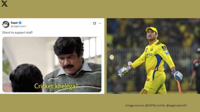 MS Dhoni smashed 30 runs off 16 balls at a decent strike rate in the match