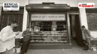 Girish Ch. Dey & Nakur Ch. Nandy (Express photo by Nikita Mohta)