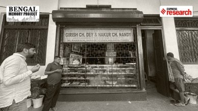 Girish Ch. Dey & Nakur Ch. Nandy (Express photo by Nikita Mohta)