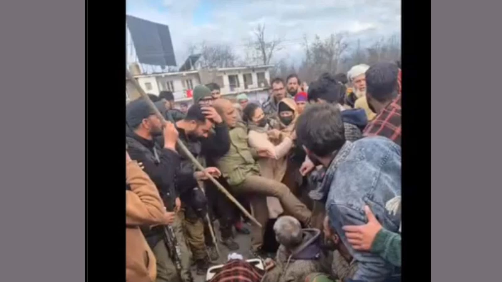 Kashmir: Police officer kicks woman protester; inquiry initiated after outrage