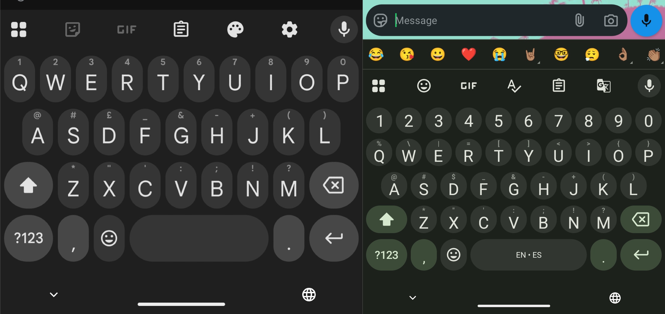 Here's how the new circular and pill-shaped keys look like.