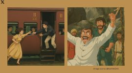 A user shared AI-generated images of Bollywood classics like DDLJ and Sholay reimagined in a Ghibli-inspired world