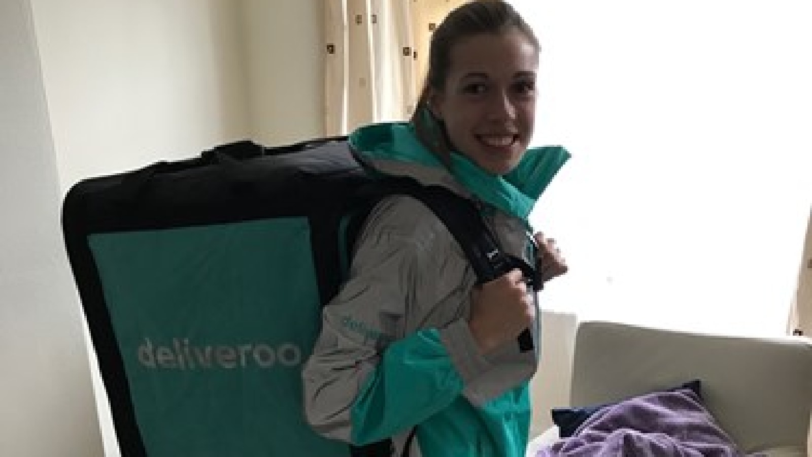 Jenny used to work as a Deliveroo rider, working areas around the Loughborough town centre. 