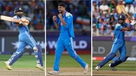 Ravindra Jadeja, Axar Patel and Hardik Pandya