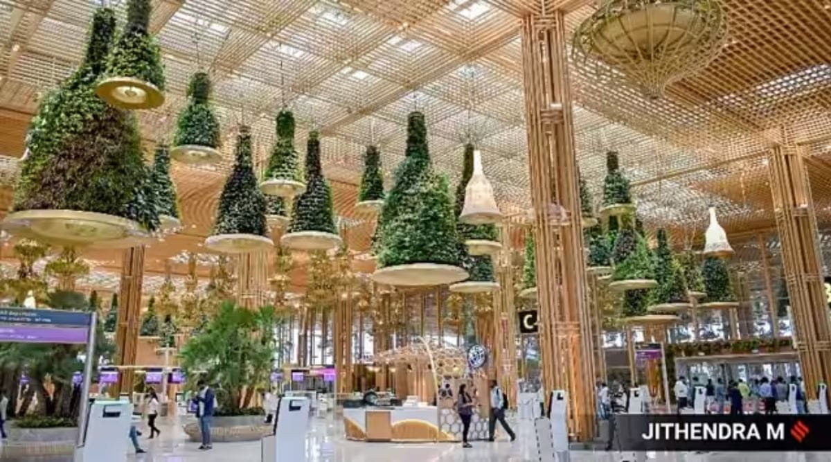 Bengaluru’s Kempegowda International Airport. (Express Photo: Jithendra M)