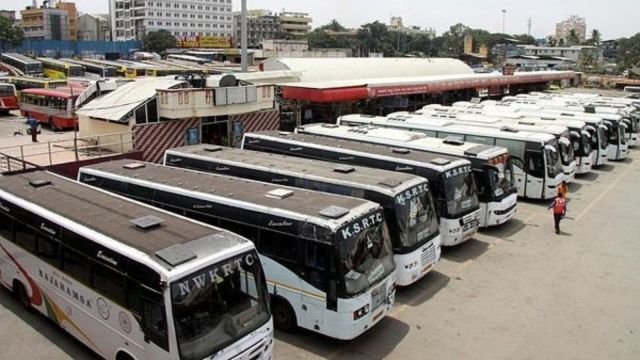 On Saturday, associations in Karnataka representing KSRTC and Bangalore Metropolitan Transport Corporation (BMTC) employees expressed solidarity with the bandh but their services are set to continue.