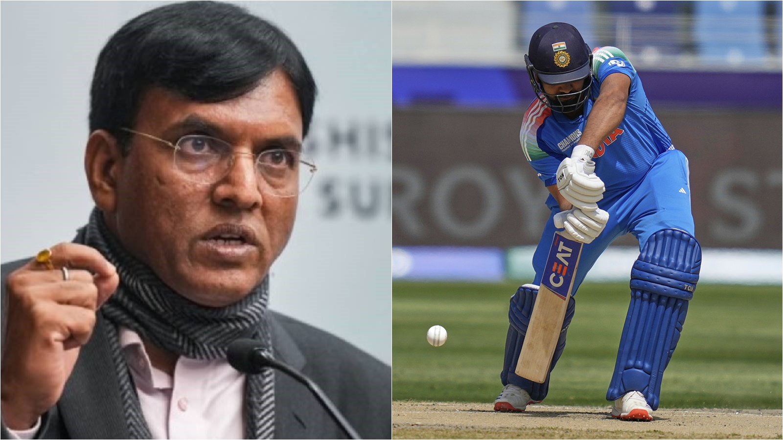 Union sports minister Mansukh Mandaviya slams TMC and Congress for comments on Rohit Sharma | Cricket News