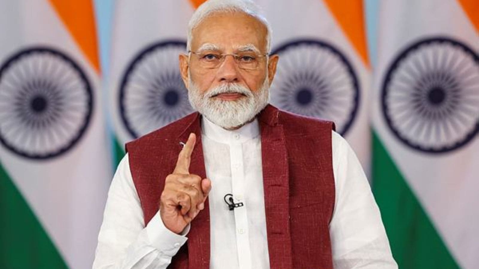 Prime Minister Narendra Modi addresses during a post-budget webinar on agriculture and rural prosperity, in Delhi, Saturday, March 1, 2025, PM Modi