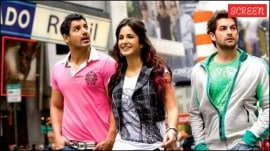 Neil Nitin Mukesh, Katrina Kaif, John Abraham in a still from New York
