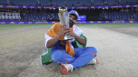 Rohit Sharma quashed reports of his ODI retirement after winning the Champions Trophy in Dubai. (AP)